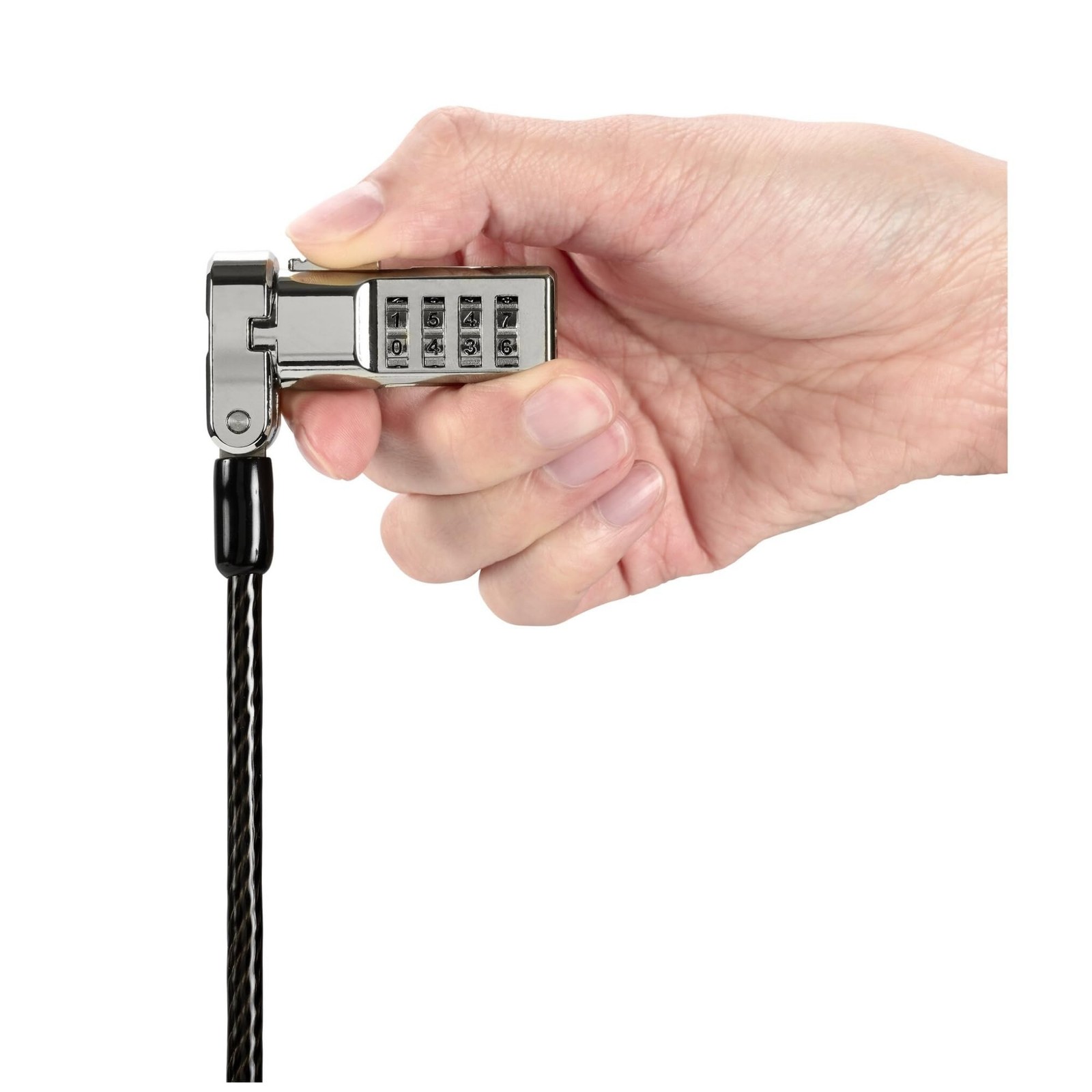 Kensington Universal 3-in-1 Combination Laptop Lock, Computer Security Lockin...