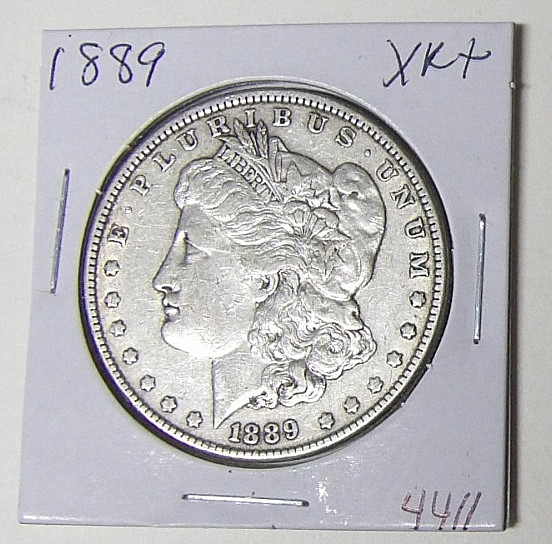 1889-P Morgan Silver Dollar XF+ Philadelphia Mint (92225)