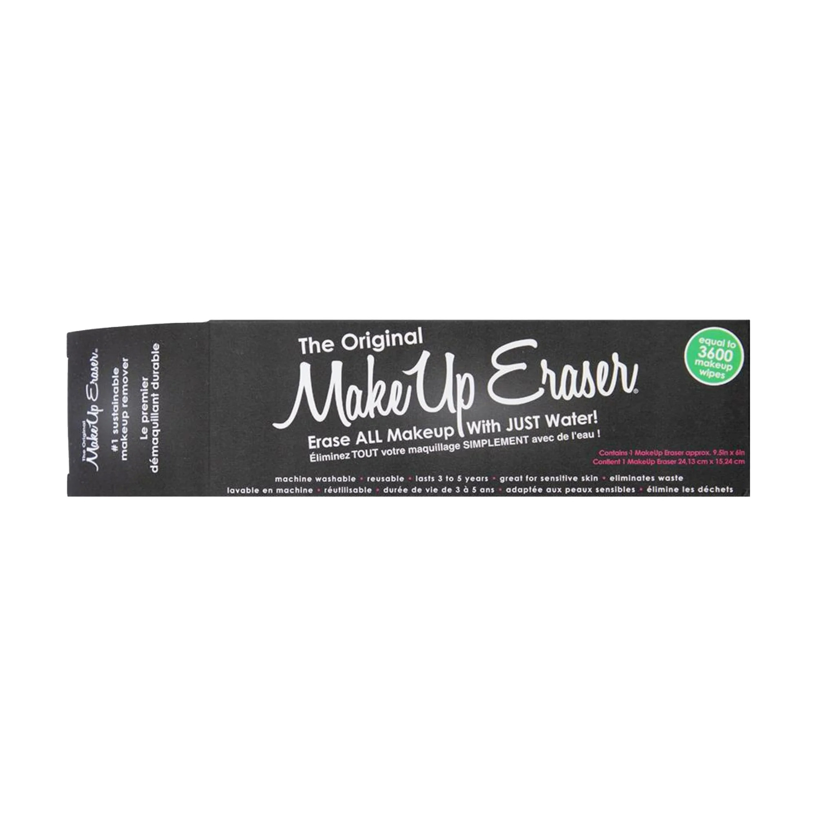 The Original MakeUp Eraser Chic Black, Reusable Makeup Remover Cloth, 9.5in