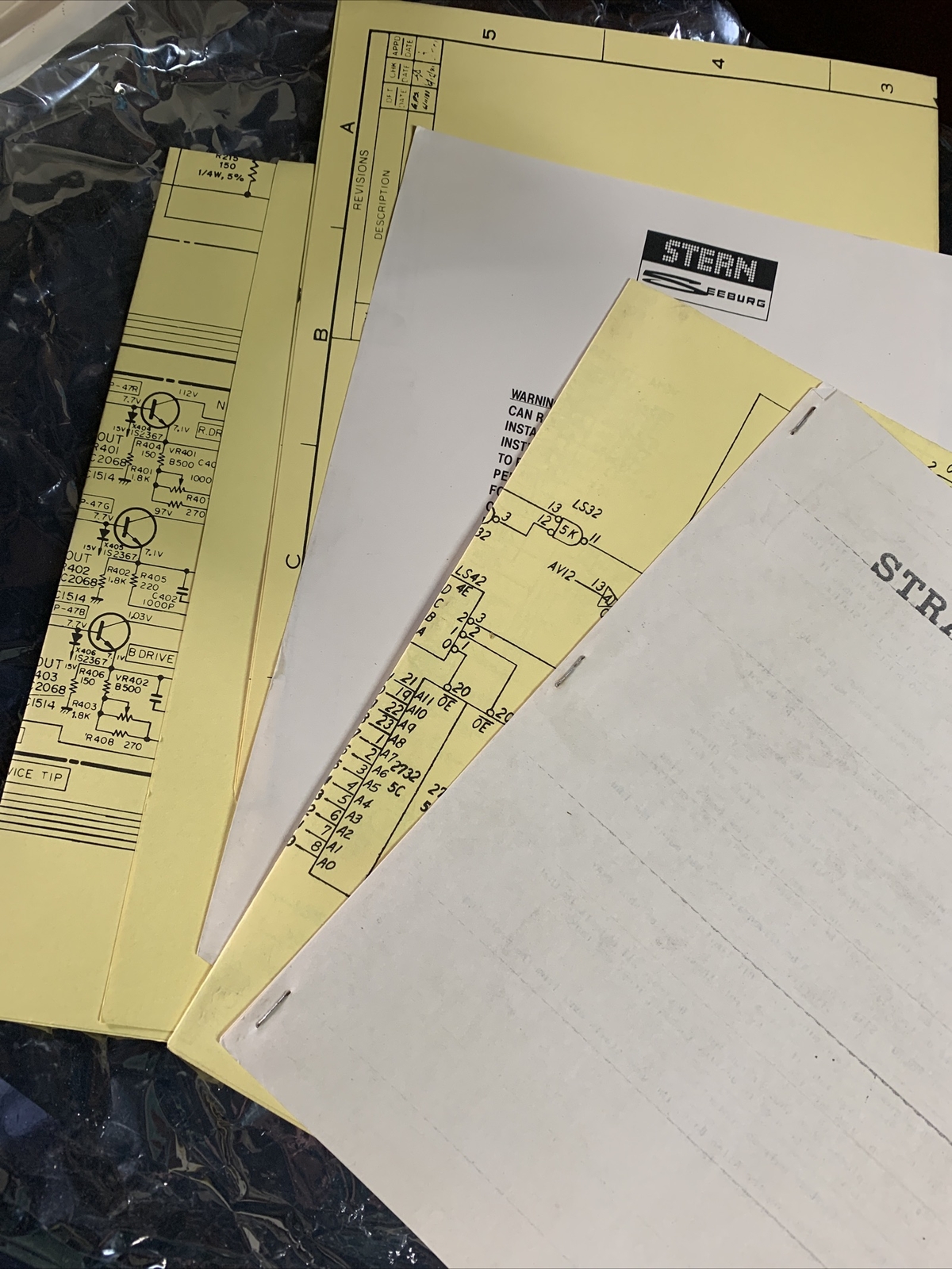 Original Strategy X Stern set￼arcade video game manual