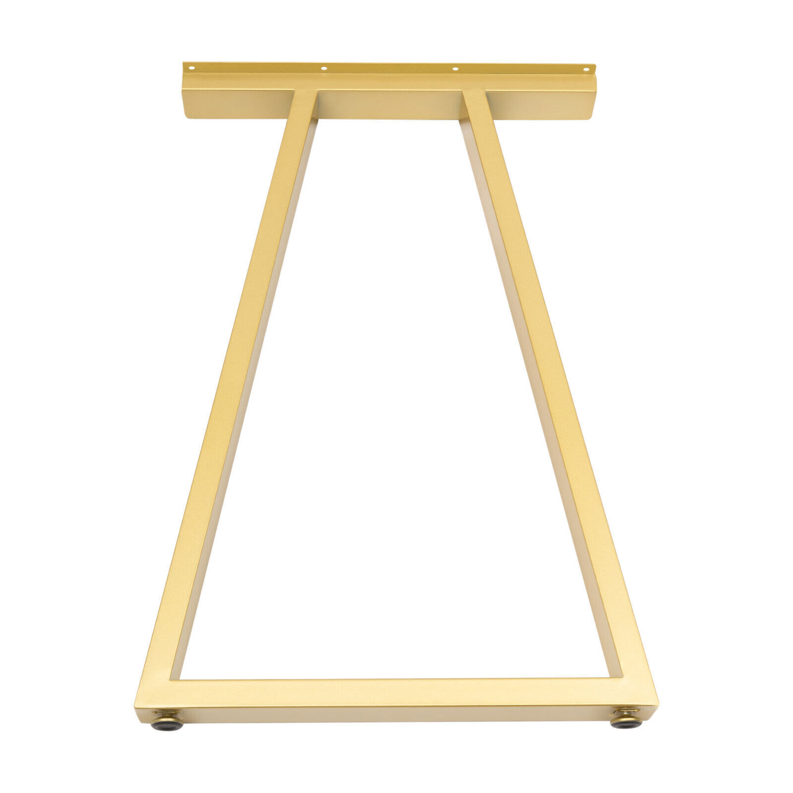 Pair 28 Inch Trapezoid Metal Gold Table Legs Furniture Legs Office Table Legs