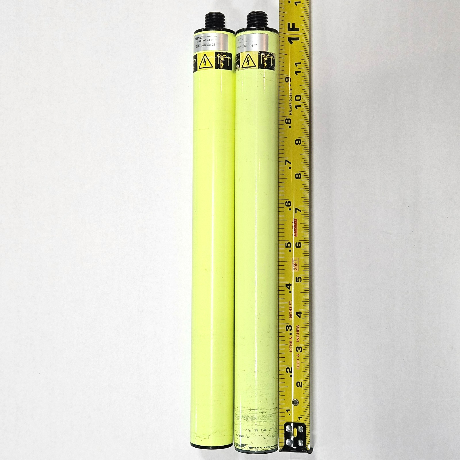 SECO 1 ft Pole Extension, 1.25 inch OD, Flo. Yellow, LOT OF 2, PN 5130-00-FLY