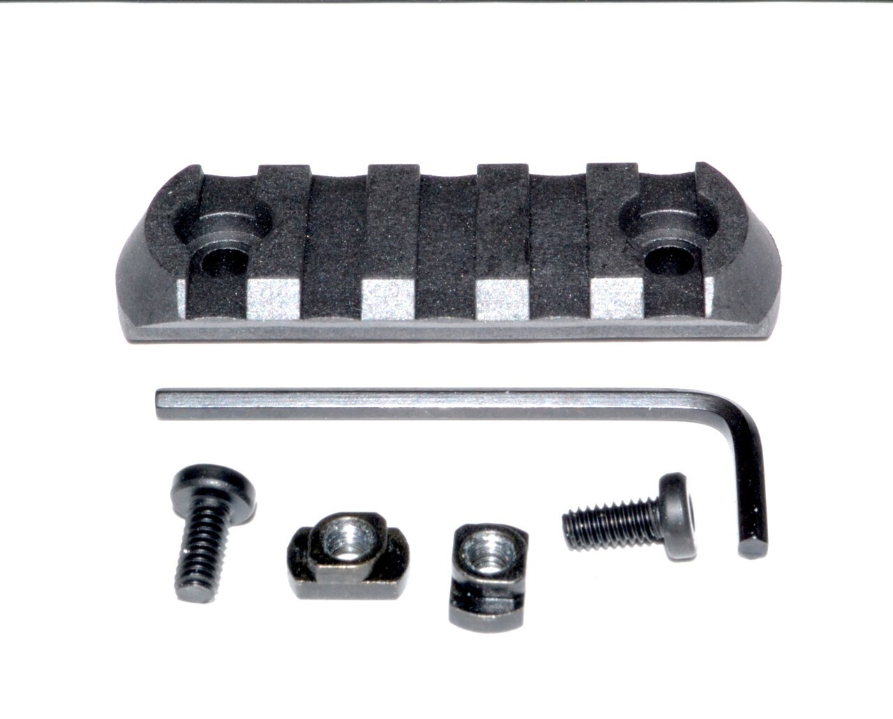 5pcs M-LOK to Picatinny Adapter Rail, Polymer - 5 slots