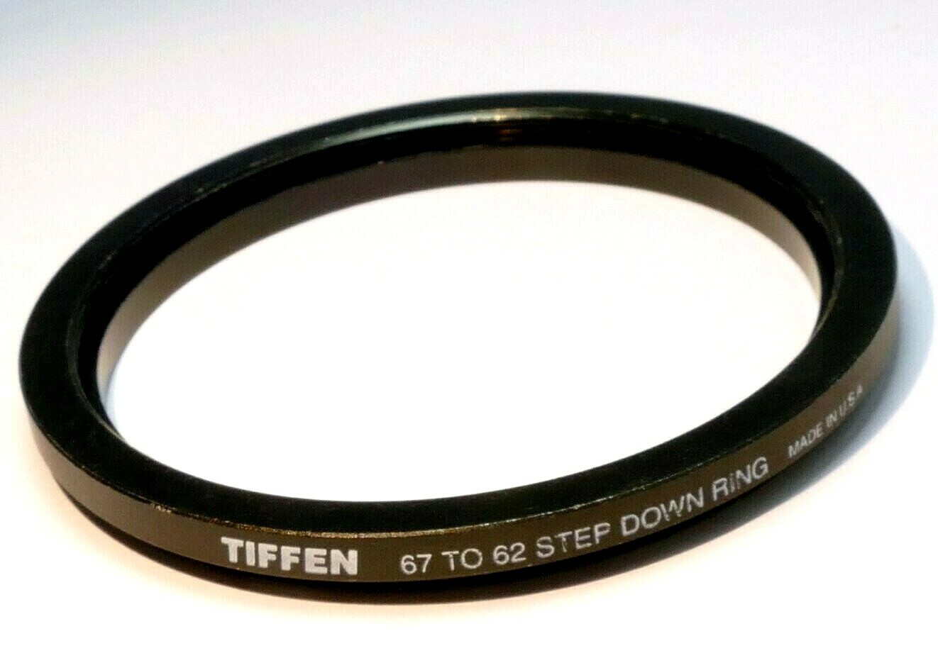 67mm to 62mm step down adapter ring for lens filter threaded double made in USA