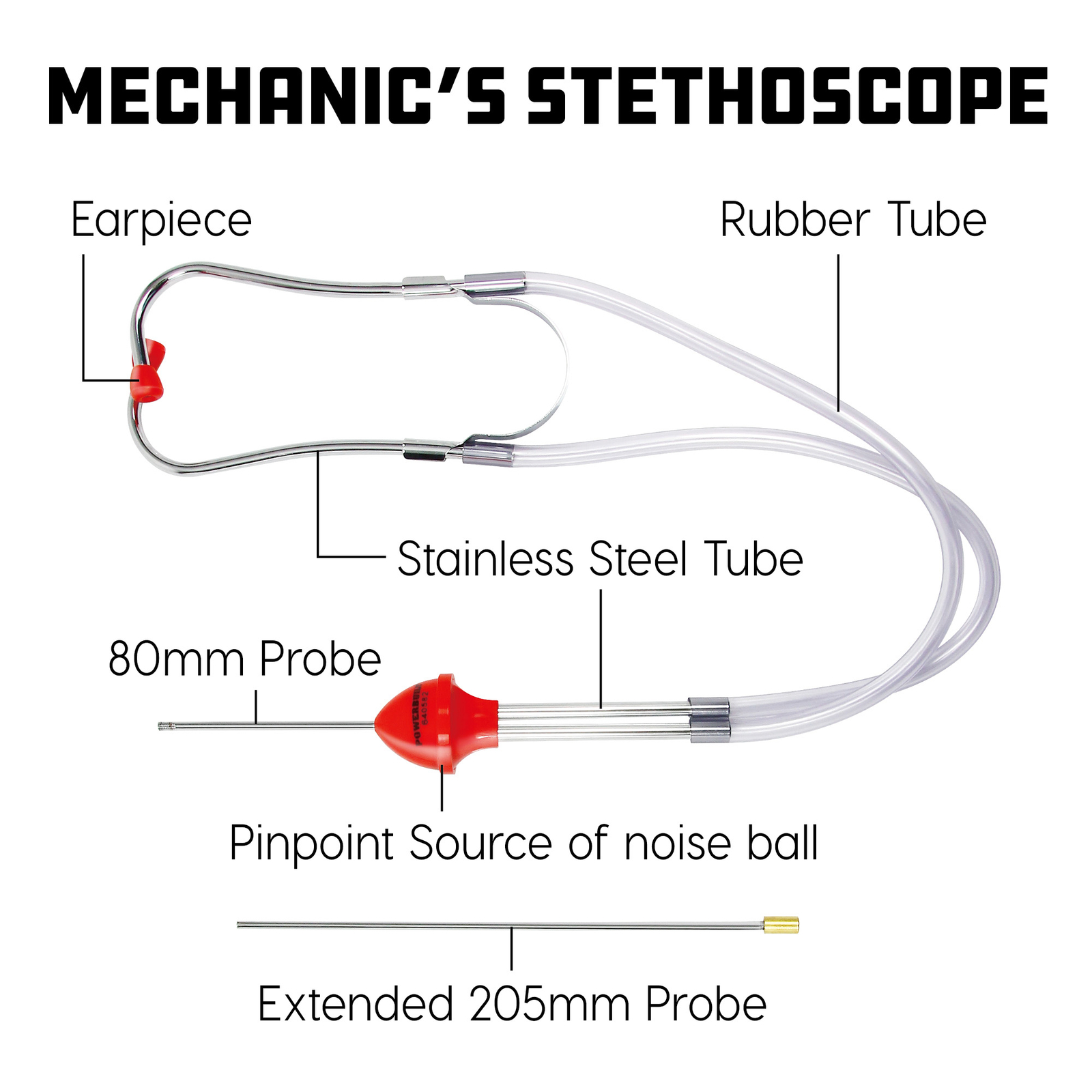 Powerbuilt Mechanic's Stethoscope - 640582