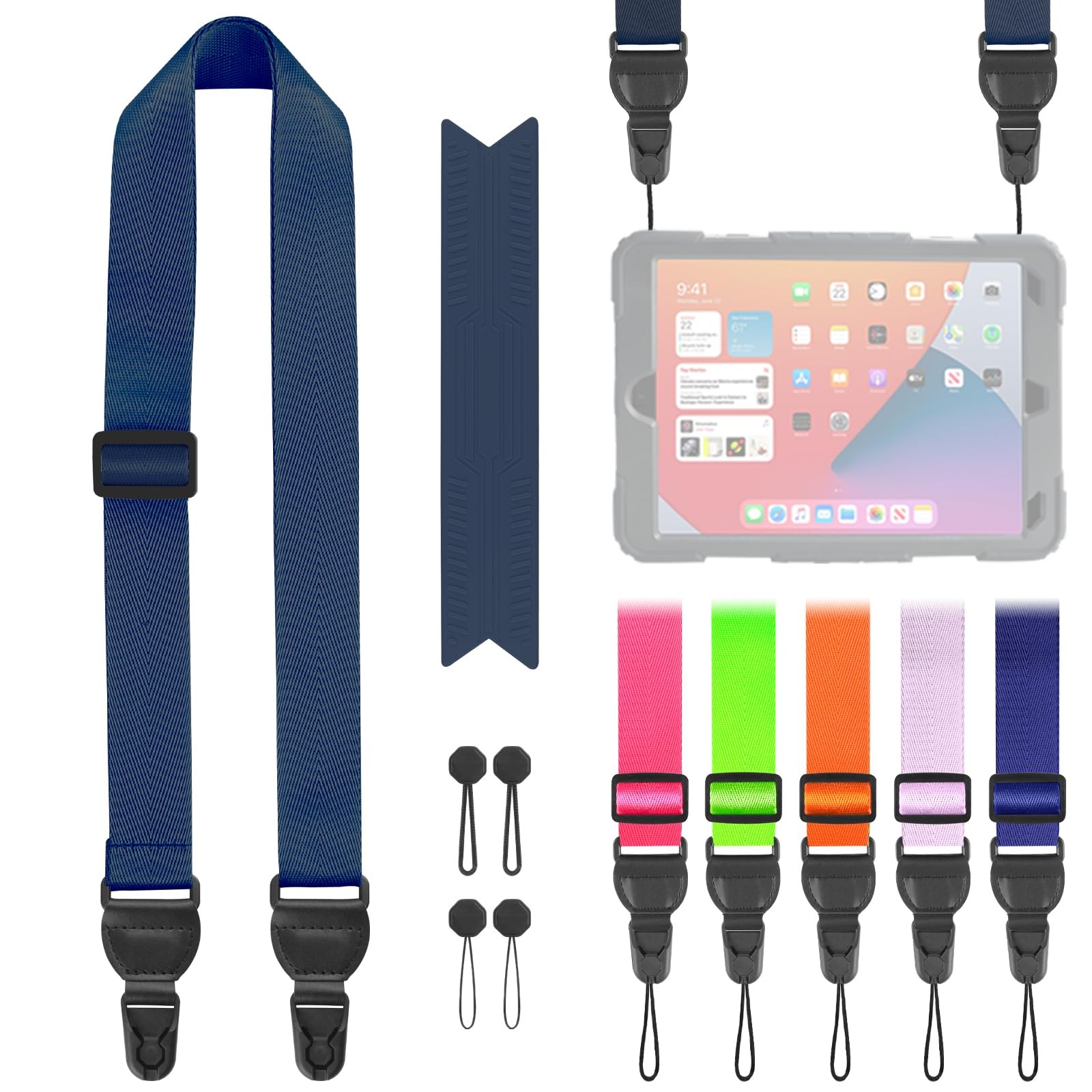 FIEIL Adjustable iPad Camera Shoulder Strap Lanyard w/ Silicone Pad Universal