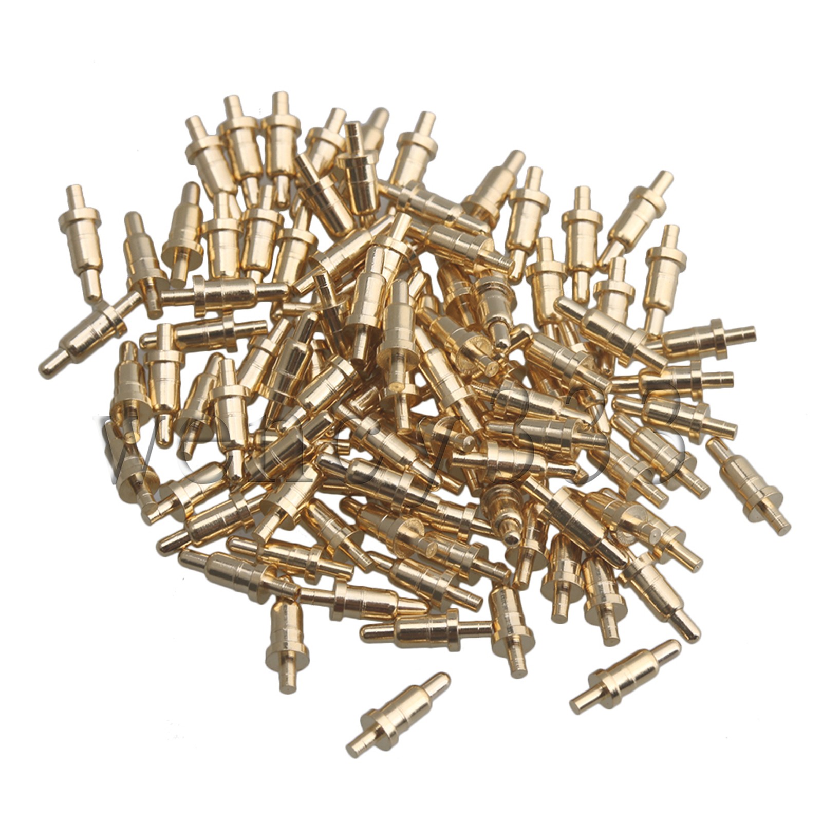 Golden Plated Gold Spring Contact Probe Pin 6-1.5-3.0-1.5-0.8mm Pack of 100