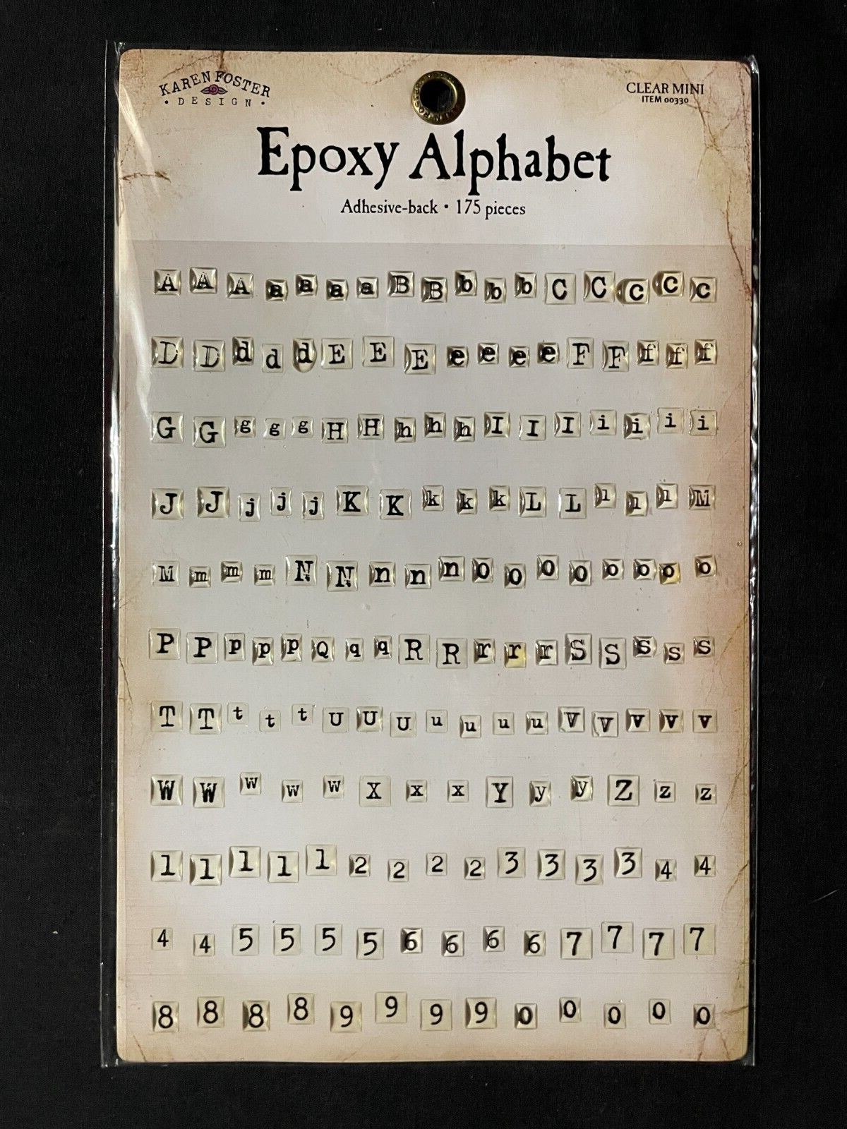 ASSORTED EPOXY ALPHABETS