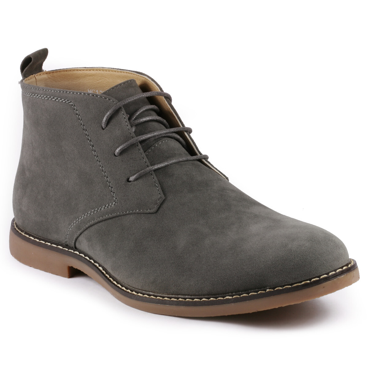 Gray Men's Lace up Formal Dress Casual Chukka Oxford Ankle Boots