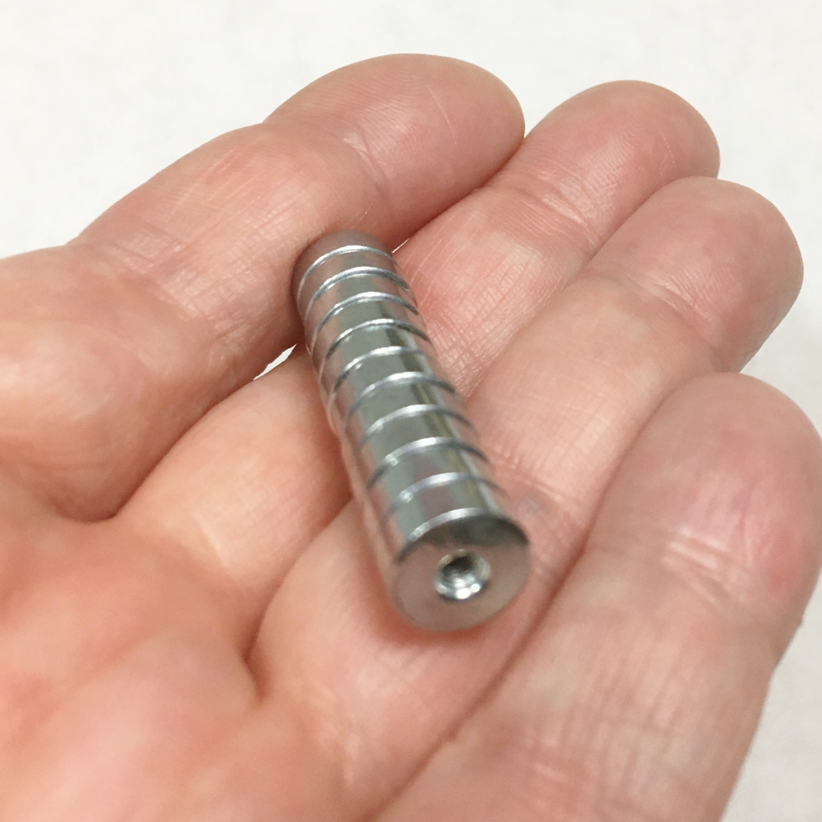 Morezmore M00381-10 10pc M3 Threaded Countersunk Magnets 10x4mm with Screws