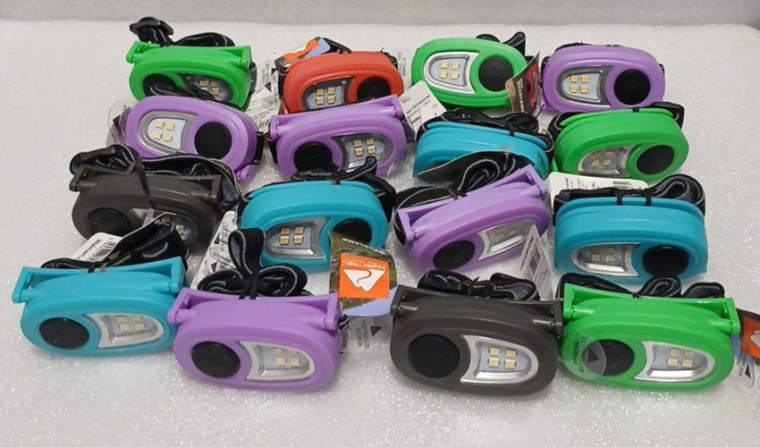[2X] Ozark Trail LED Mini Headlamp 20 Lumens (5 Colors) See Details [B58]