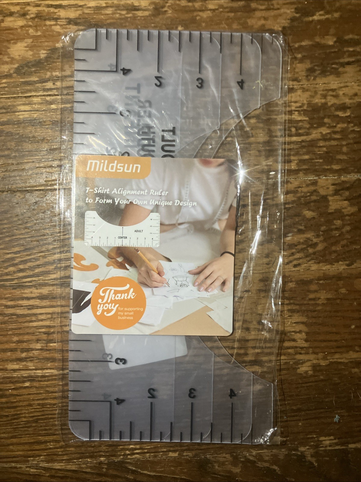 4 Pcs T Shirt Ruler Guide with 1 Pcs Soft Tape Measure, Tshirt Alignment Tool