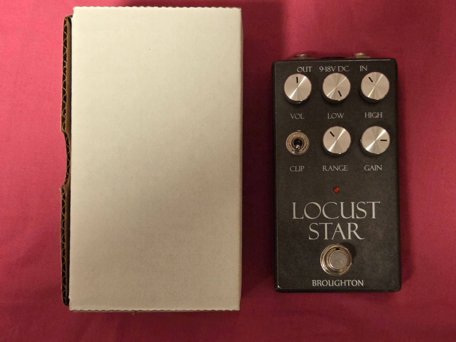 Broughton Audio Locust Star Distortion Pedal With Box