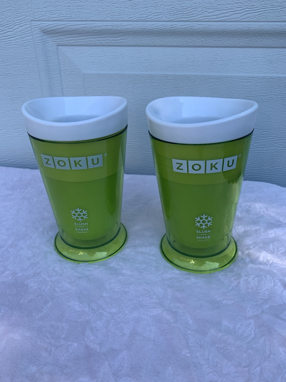 ZOKU Original Slush and Shake Maker, Slushy Cup 2 Pack for Quick Red/Blue