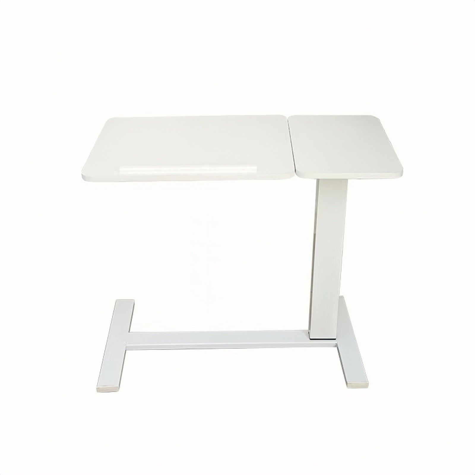 Modern Height Adjustable Overbed Table Side Table Tilting Bedside Desk w/ Wheels
