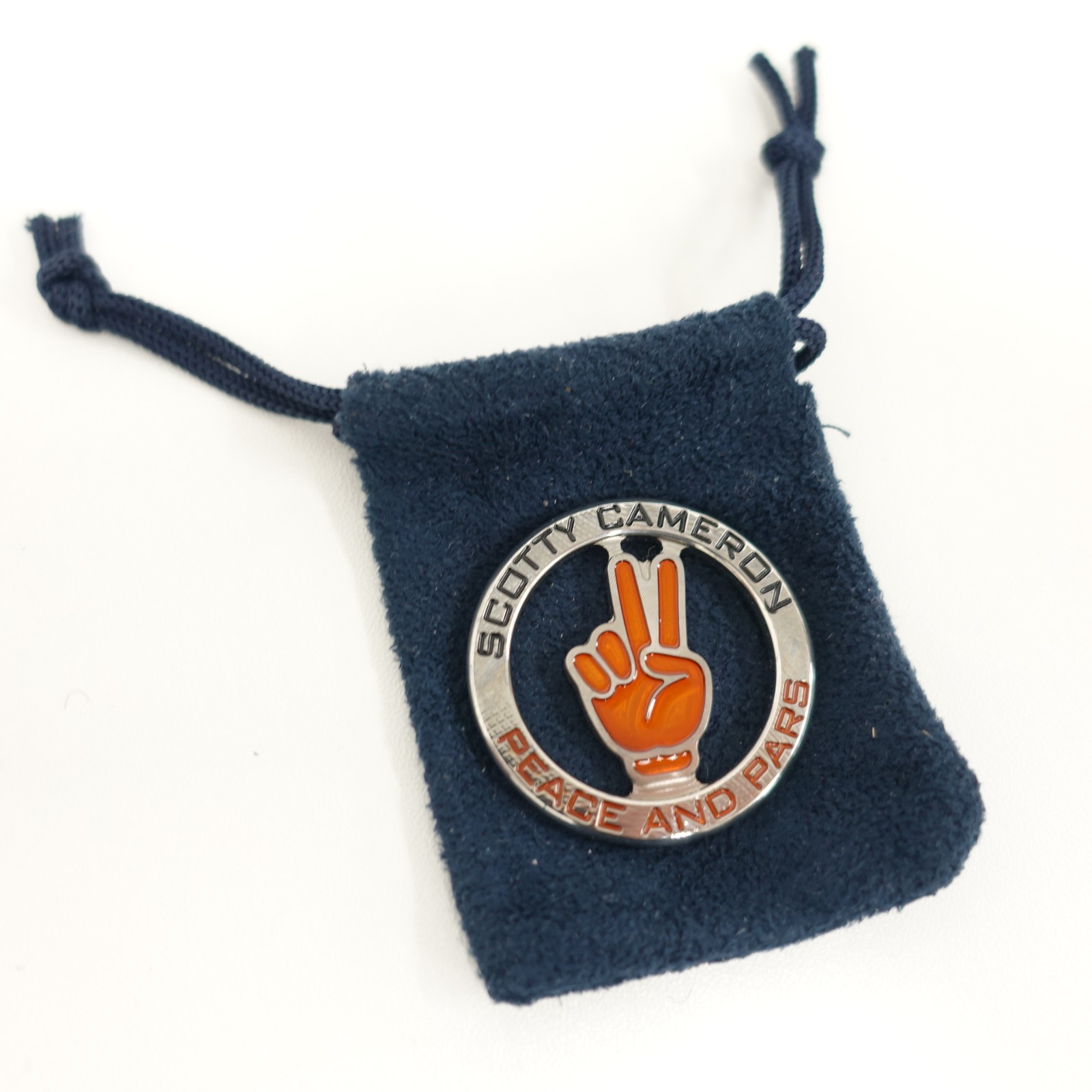 MINT SCOTTY CAMERON PEACE AND PARS Coin Ball Marker With Pouch