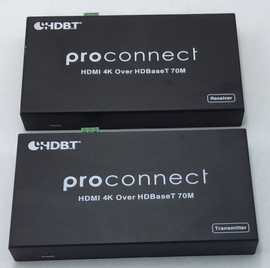 Proconnect B-704K HDMI 4K Over HDBaseT Set, Transmitter & Receiver W/Power