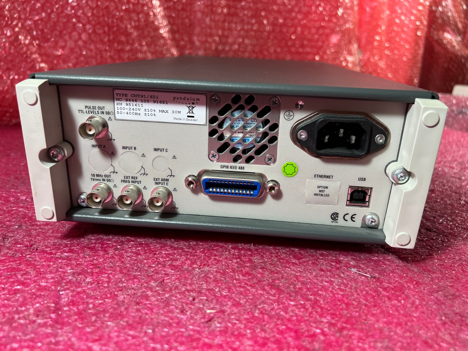 Pendulum CNT-91 / 651 TIMER / COUNTER / ANALYZER 50Ps/300MHz