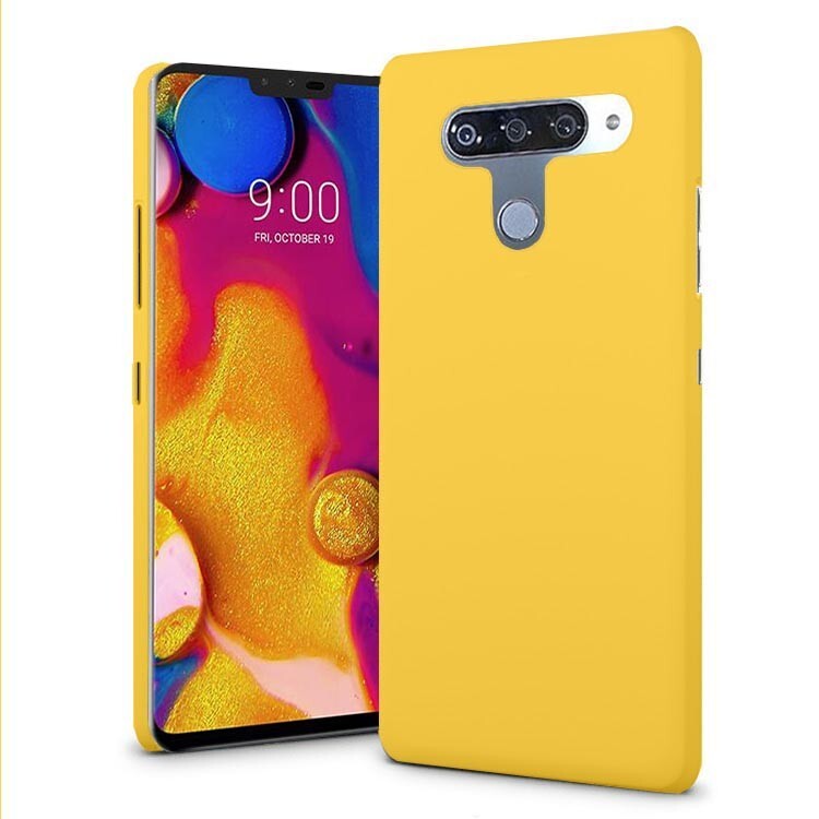 For LG V40 ThinQ Smooth Matte Rubberized hard case back Skin shell cover