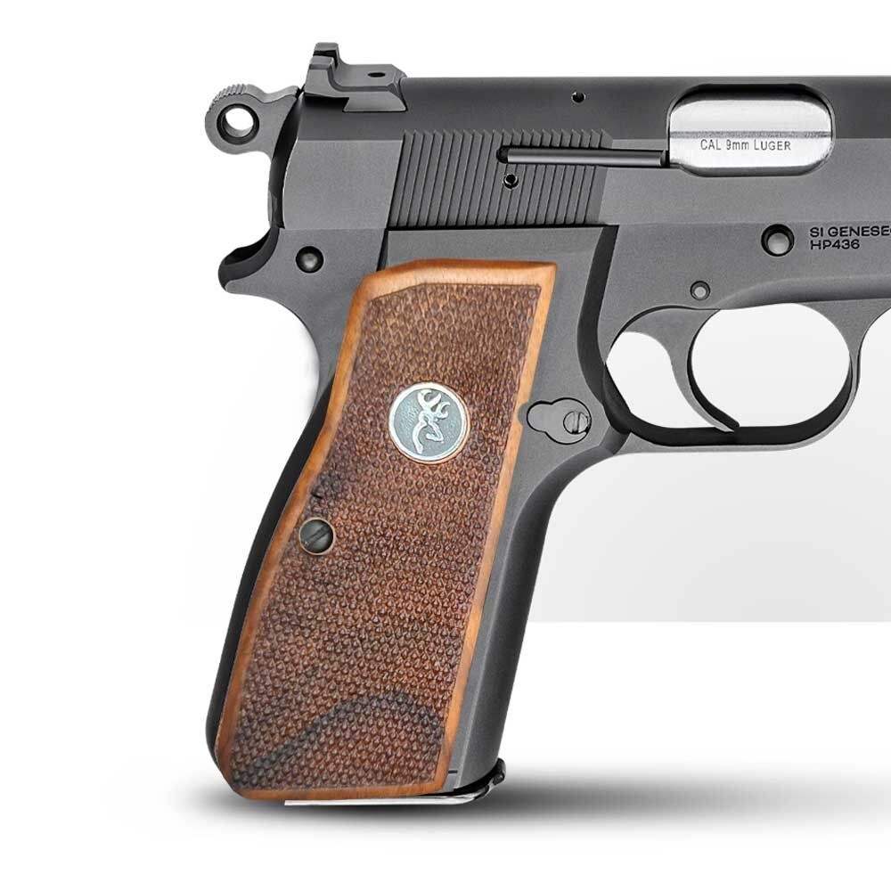 Springfield Armory SA 35,Browning High Power HP, Regent Br-9 walnut wood Grips