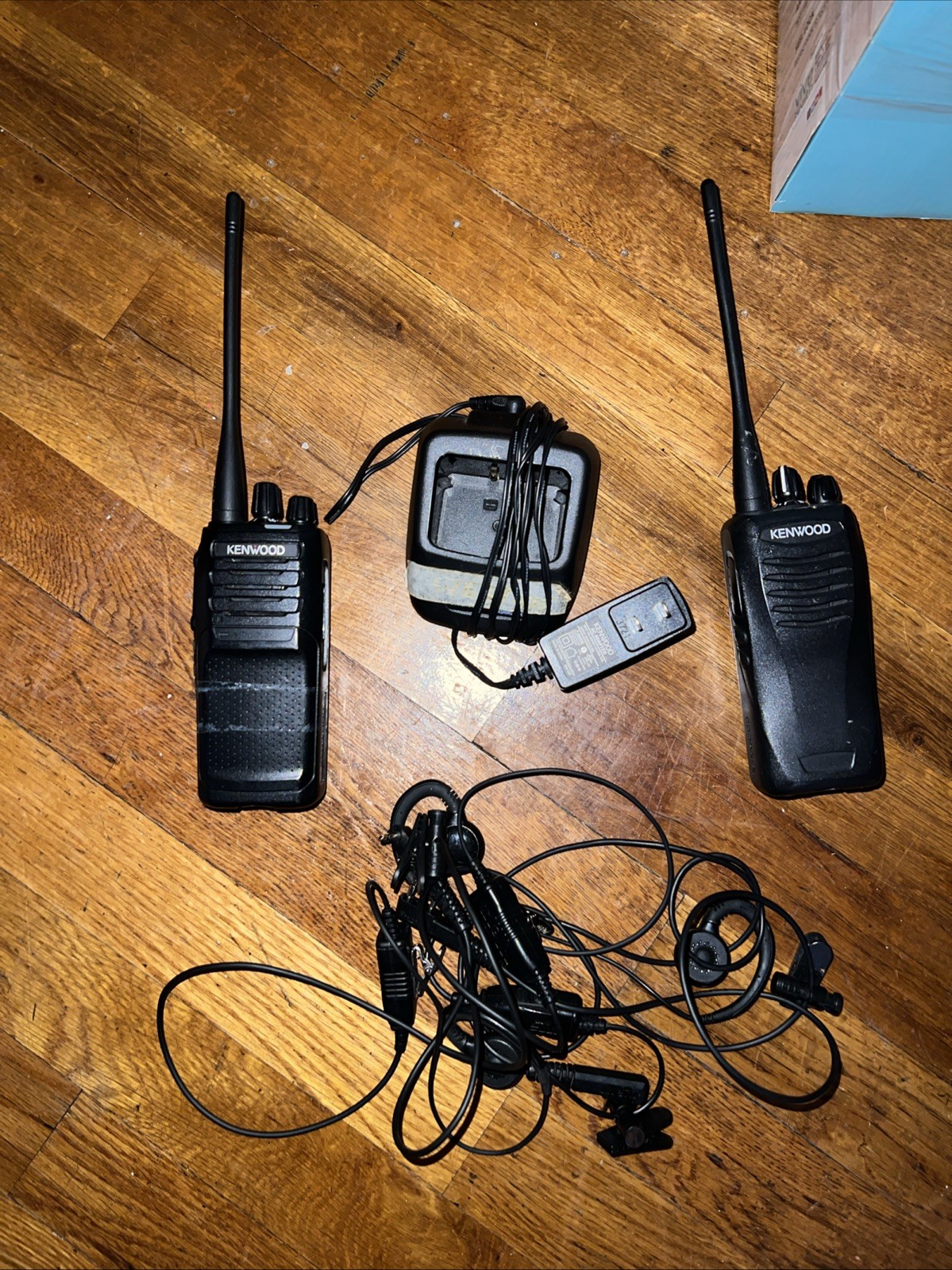 Set Of 2 Kenwood 2 Way Radio - With Charger And Headsets