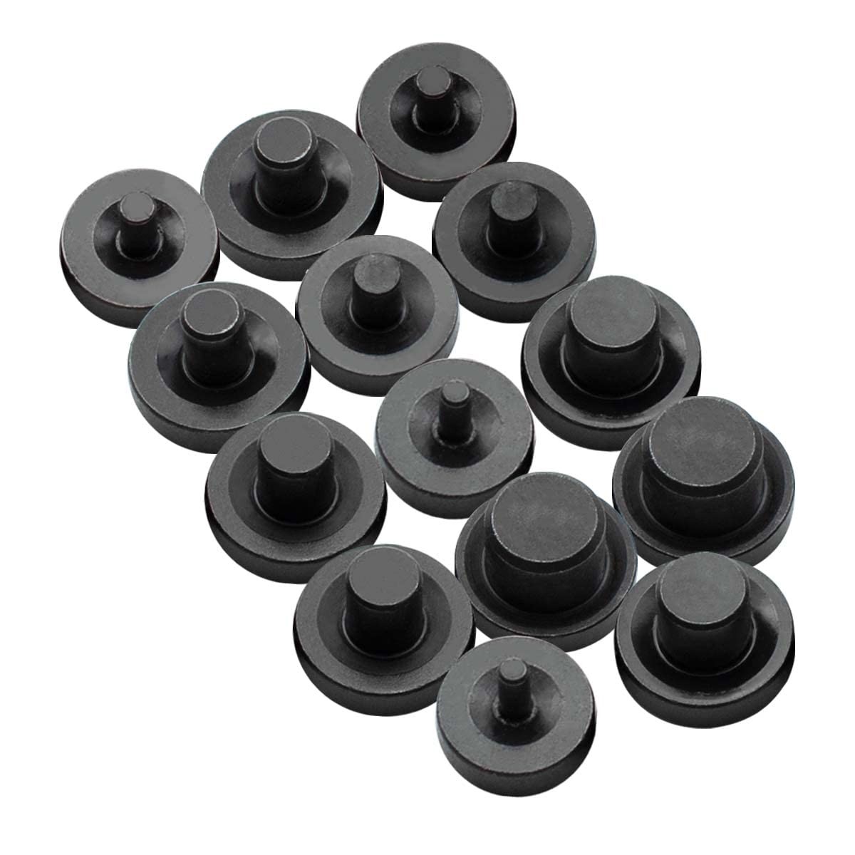 SANATO 14 Pcs Steel Double Flares Tool Black Adapters,Suit For 3/16,