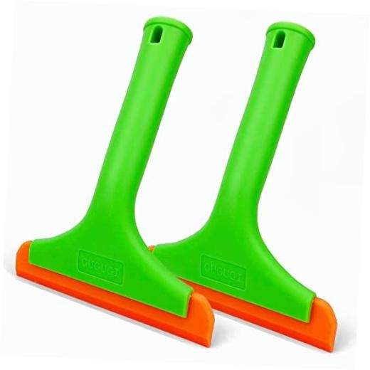Super Flexible Silicone Squeegee, Auto Water Blade, Water Wiper, Shower Green