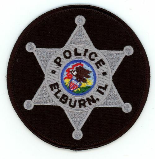 ILLINOIS IL ELBURN POLICE 3-1/2 INCHES NICE PATCH SHERIFF