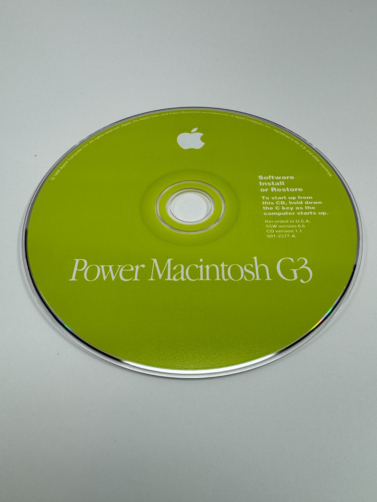 Apple Power Macintosh G3 Software Install or Restore CD (691-2377-A)