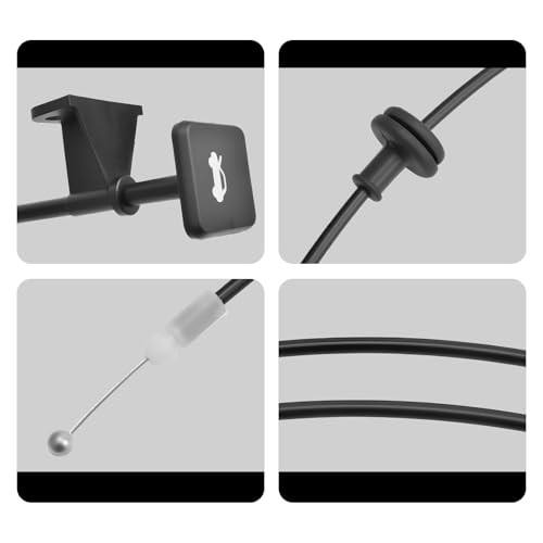 Hood Latch Release Pull Cable with Handle Fits for Honda CR-V 2002-2006 -