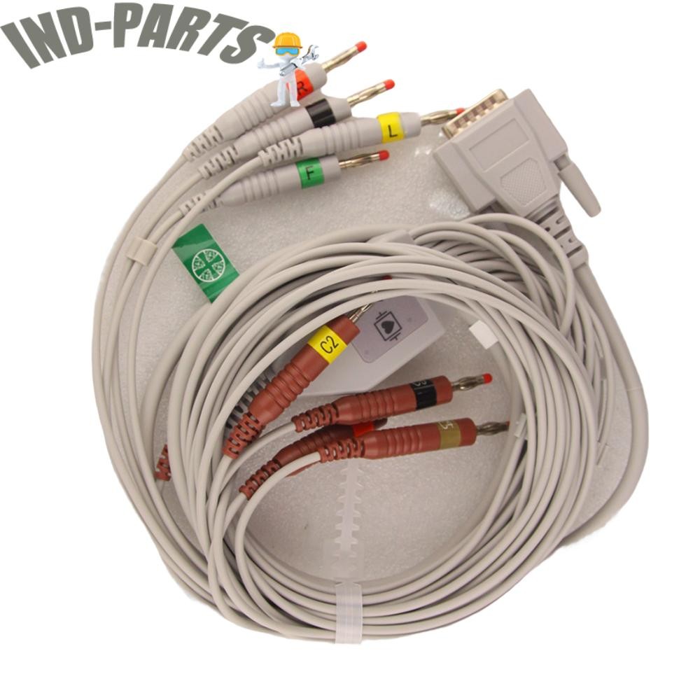 SE-12 Express 1201 1200 SE-1 15 pin 10 Lead ECG EKG Cable for EDAN