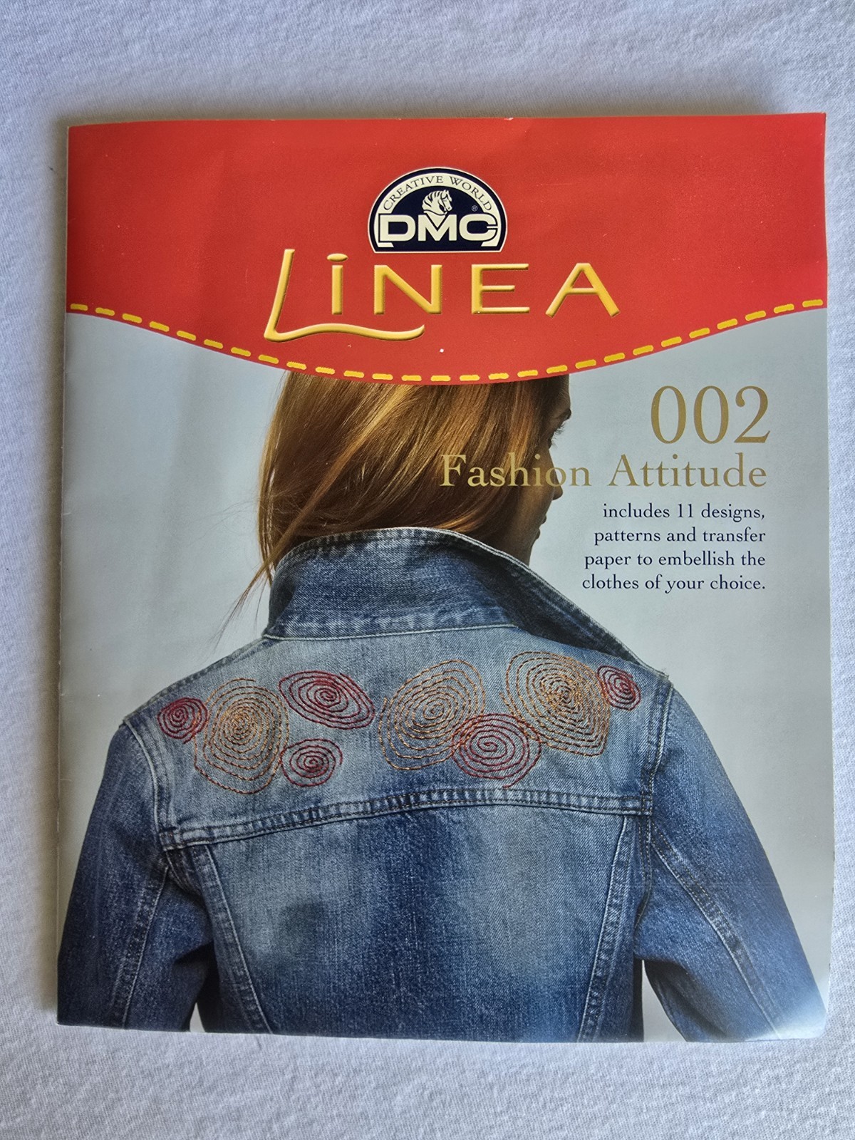 DMC Linea Book 002 Fashion Attitude Embellish Embroidery Clothes Shoes Hats NOS