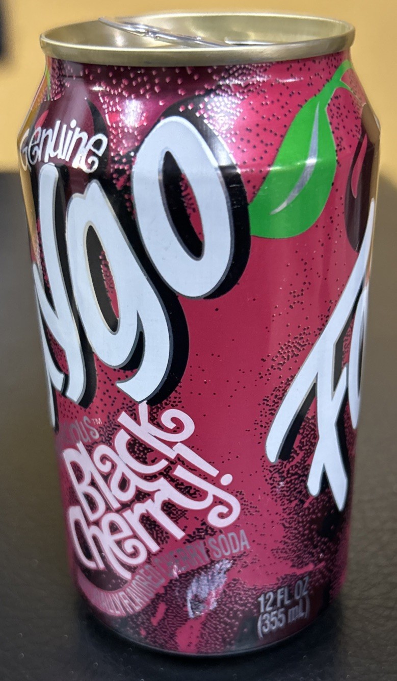 Vintage FAYGO BLACK CHERRY 12oz. Empty Aluminum Pull Tab Soda Can