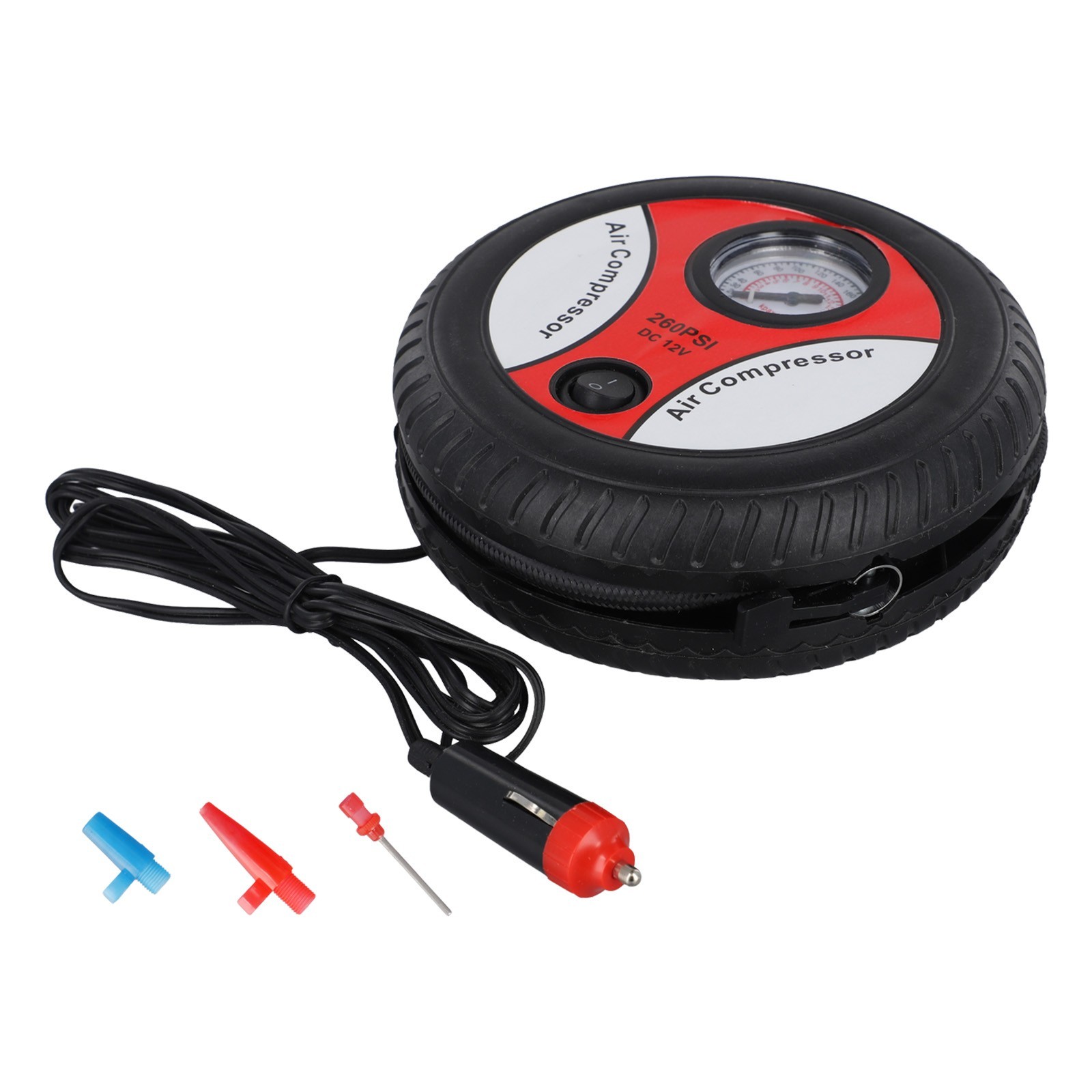 Suitable for Car Tires 12V Portable Air Compressor Wheel Inflator Pump