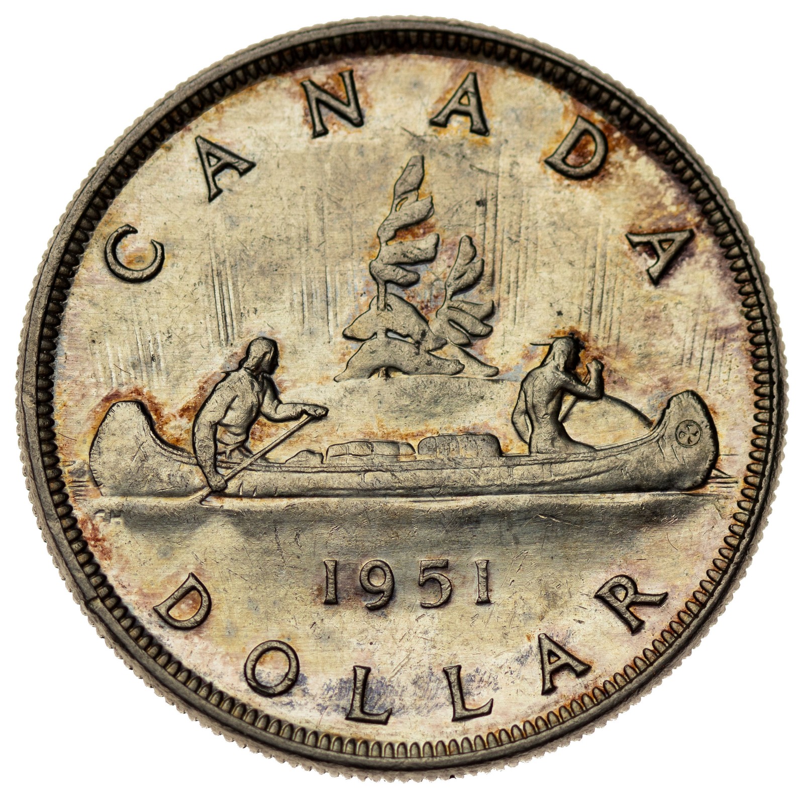 Canada - Dollar 1951 - George VI, Silver