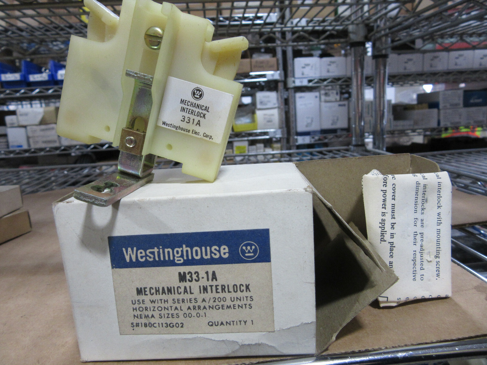 Westinghouse M33-1A Mechanical Interlock NEW!!! in Box With Free Shipping
