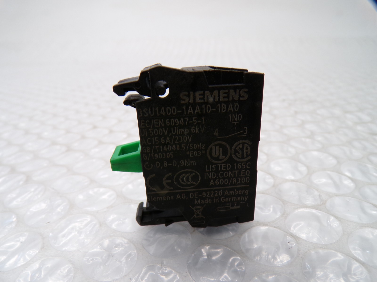 SIEMENS 3SU1400-1AA10-1BA0 CONTACT BLOCK NSNP.