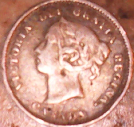 1888 Canada 5-Cent, 92% Silver KM#3?; Vintage Rare Old Coin Foreign Money