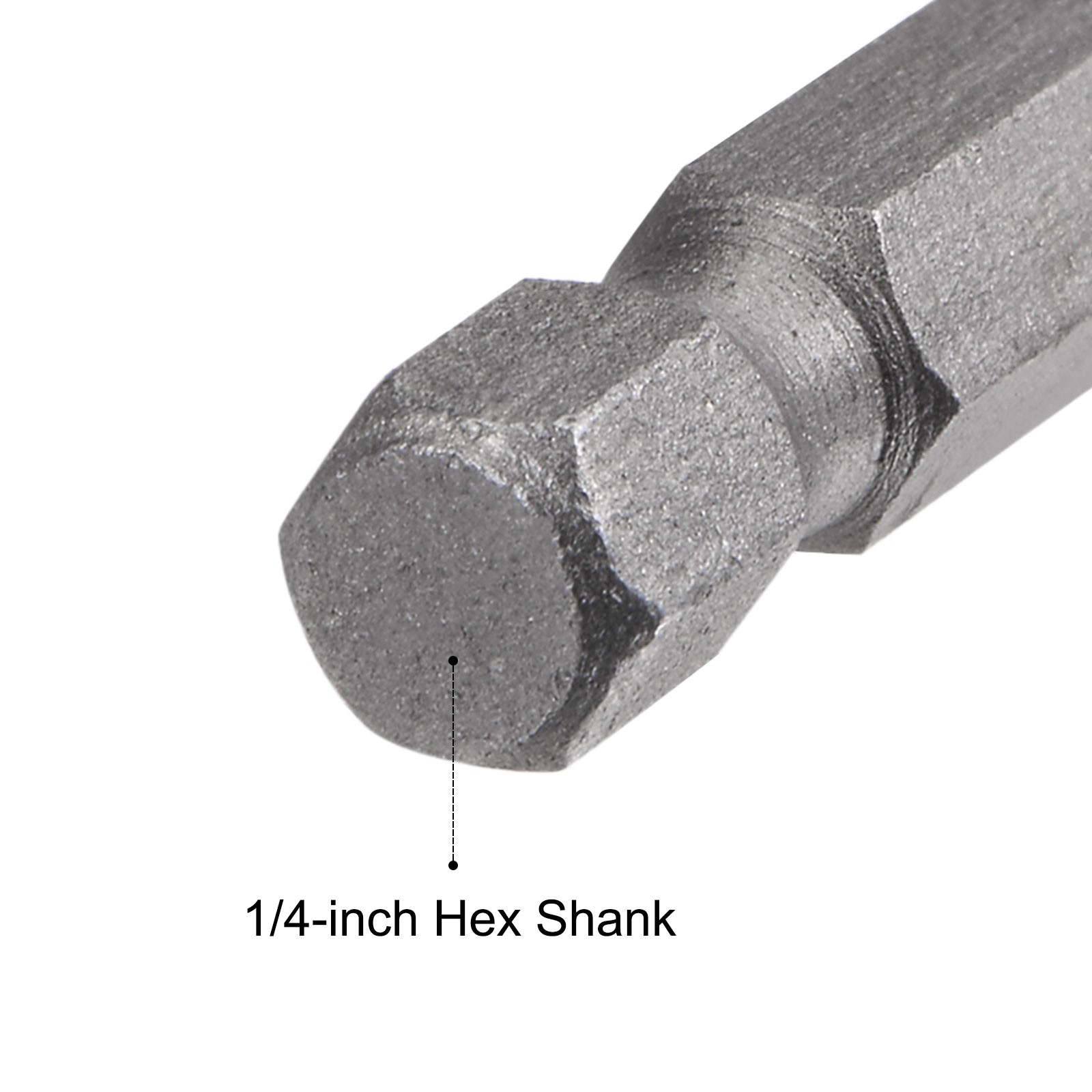 2Pack 1/4" Quick-Change Hex Shank 6mm Magnetic Nut Driver Bit 1.89" Length