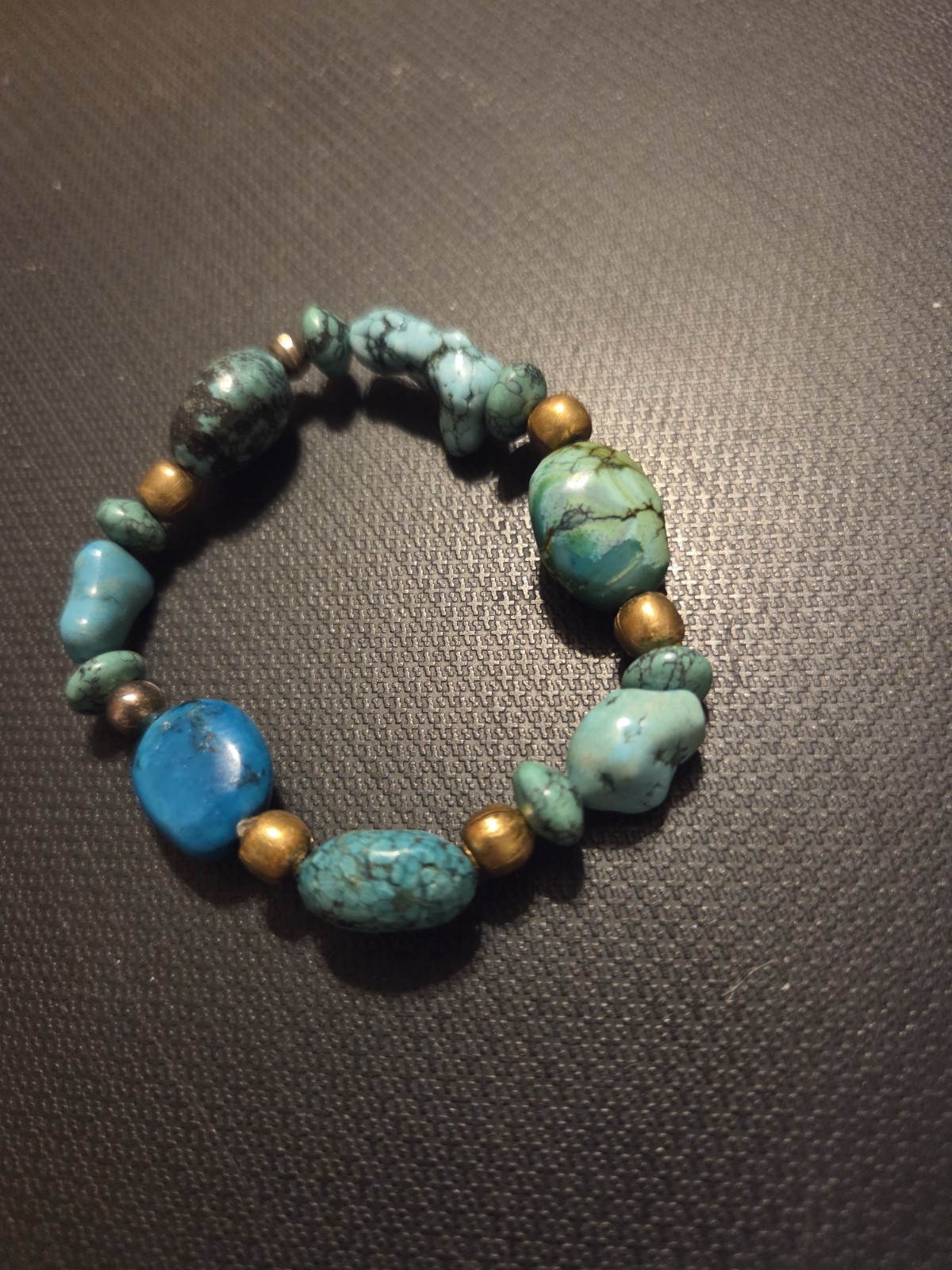 Mix Of Old & New Turquoise Stones Used To Handmake A Stunning Stretch...