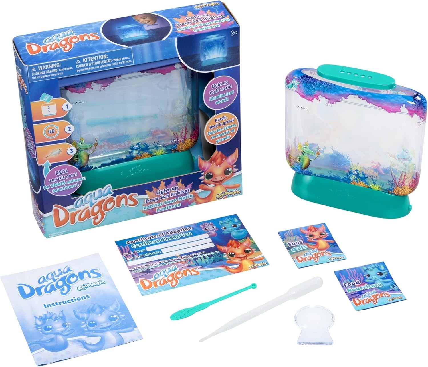"Animagic Aqua Dragons Hatch 'n' Grow Basic Tank | Build an Aquatic Ecosystem,..