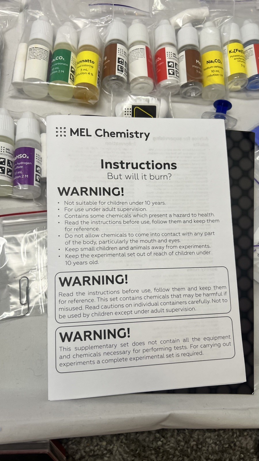 MEL Chemistry Experiment Kit STEM Science Lab Set Multiple Experiments