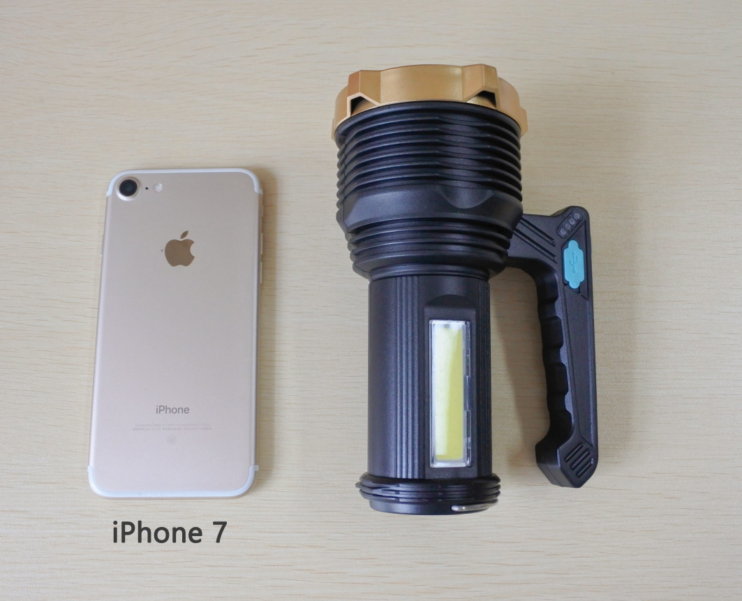 Super Bright LED Flashlight High Powered Torch USB Rechargeable Lamp