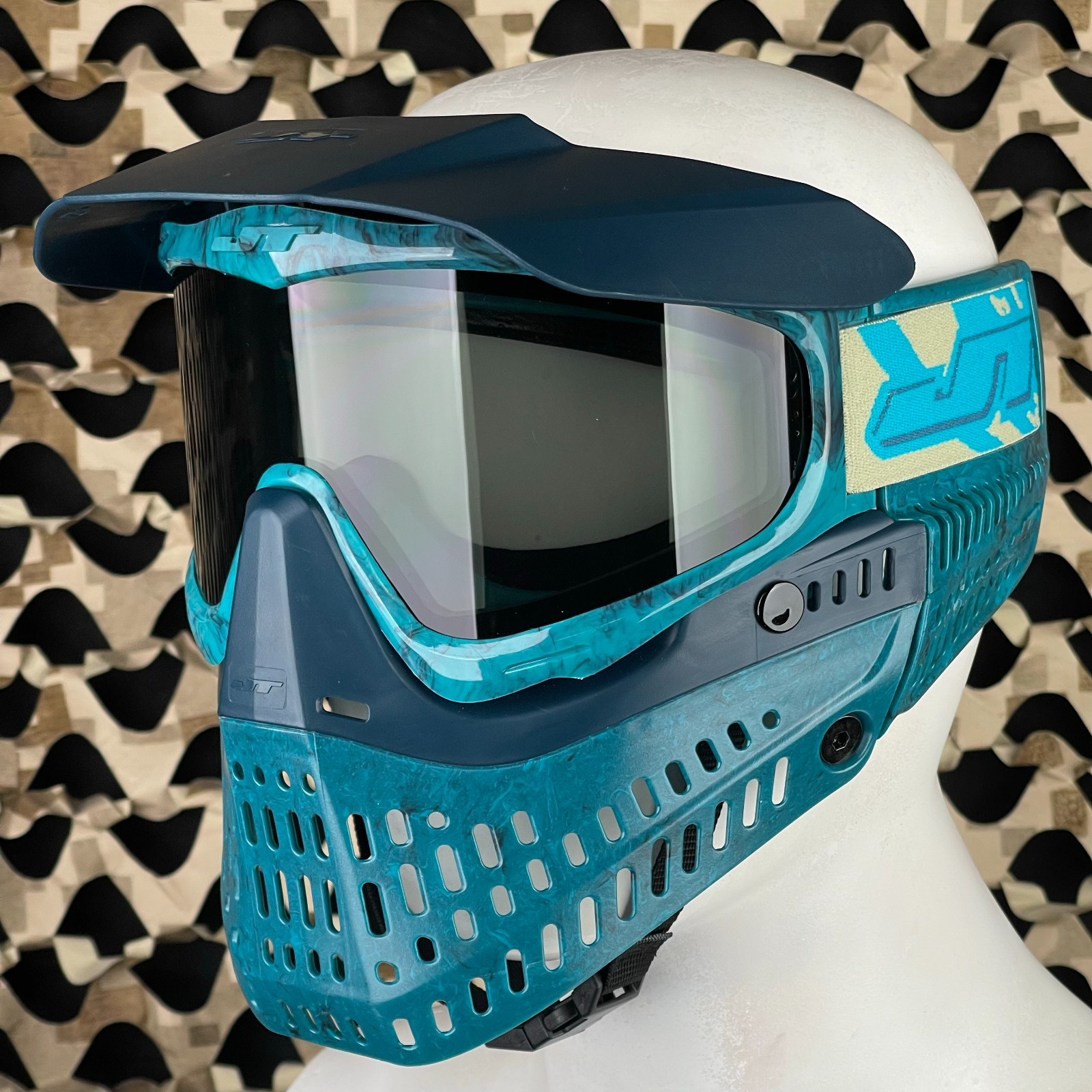 NEW JT ProFlex Paintball Mask - Marble Sea Dogs Edition w/ Clear Lens