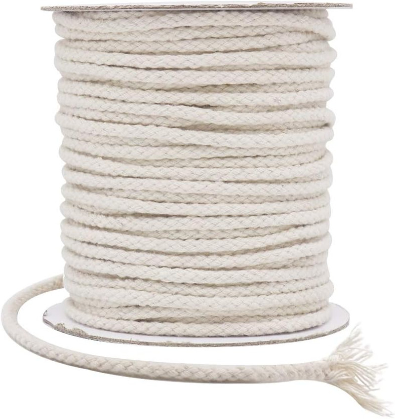 Beige Macrame Craft Cord 5MM x 165FT Natural Cotton for DIY Projects