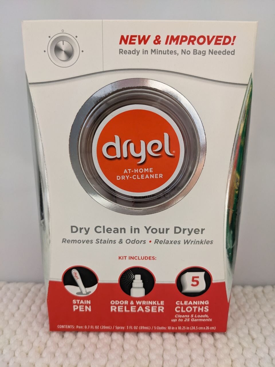 DRYEL At-Home Dry Cleaner Kit 5 Loads - NEW
