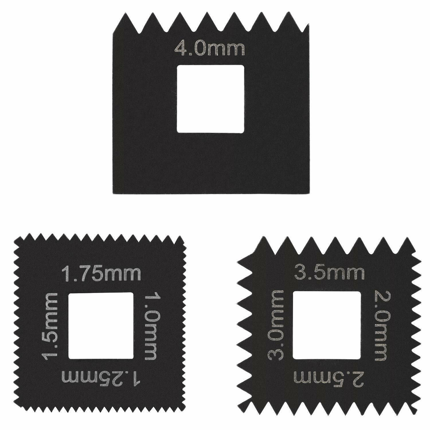 3PCS Metric Die Set for Universal Outside Thread Chaser Replace 202817