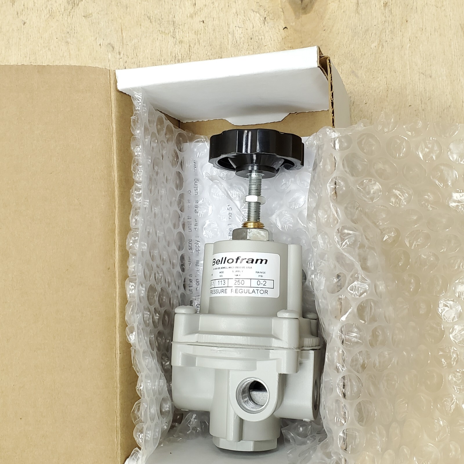 Marsh Bellofram Precision Controls 960113000 Pressure Regulator 250 PSI Max NEW