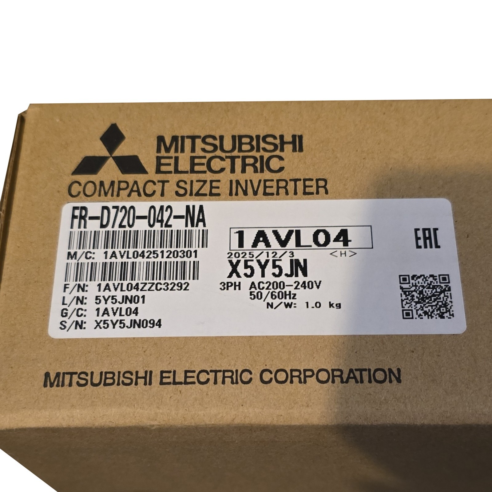FR-D720-042-NA New Sealed Mitsubishi Compact Size Inverter FR-D720-042-NA