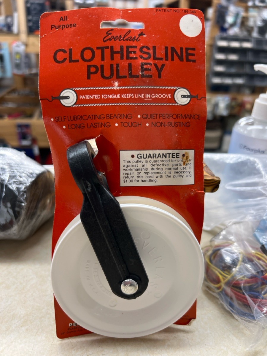EVERLAST 4" CLOTHESLINE PULLEY 184-346 - NEW (WBP016309)
